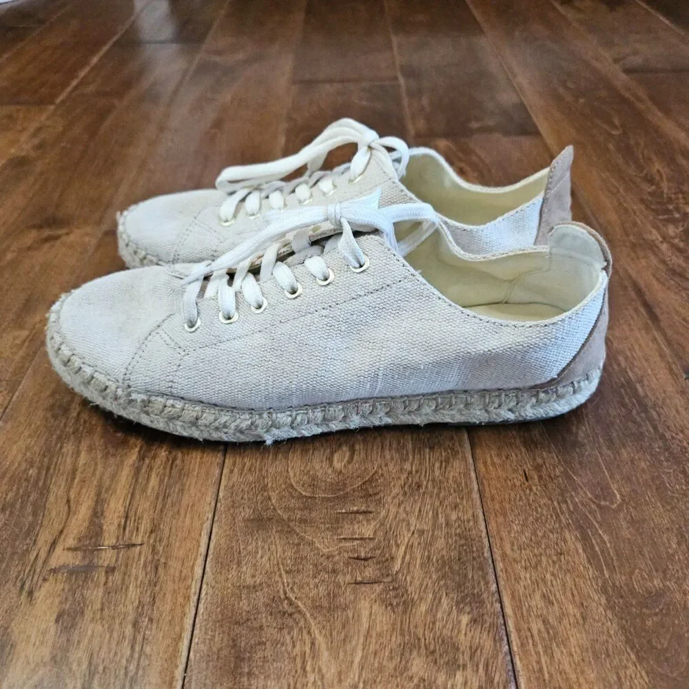 Vintage 7 Eight Espadrille Lace Up Sneakers size 9